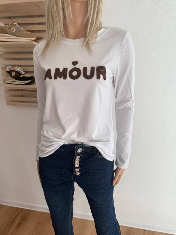 AMOUR majica bela