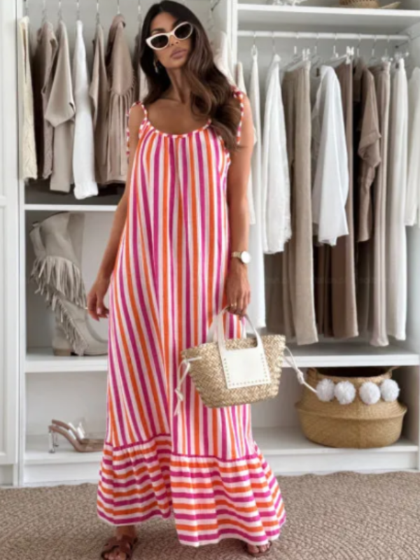 GISELLE maxi obleka bela